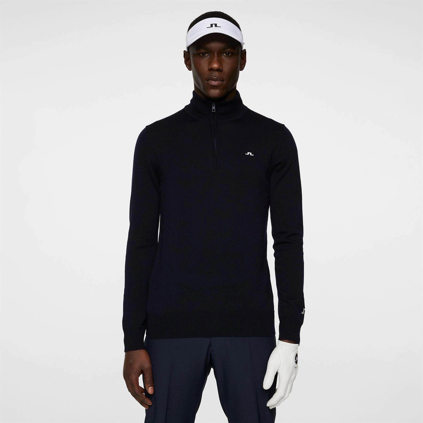 Kian Zipped Golf Sweater JL Navy Premium J.Lindeberg menswear