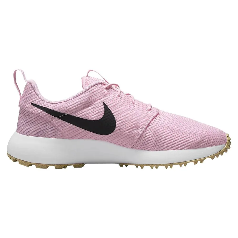 Unisex Sneakers, Comfy Slip-Ons, Flexible Trainers Kick Motion Nike Roshe G Next Nature Spikeless Golf Shoes Medium Soft Pink/Black/White - 23 Unisex Grip Power