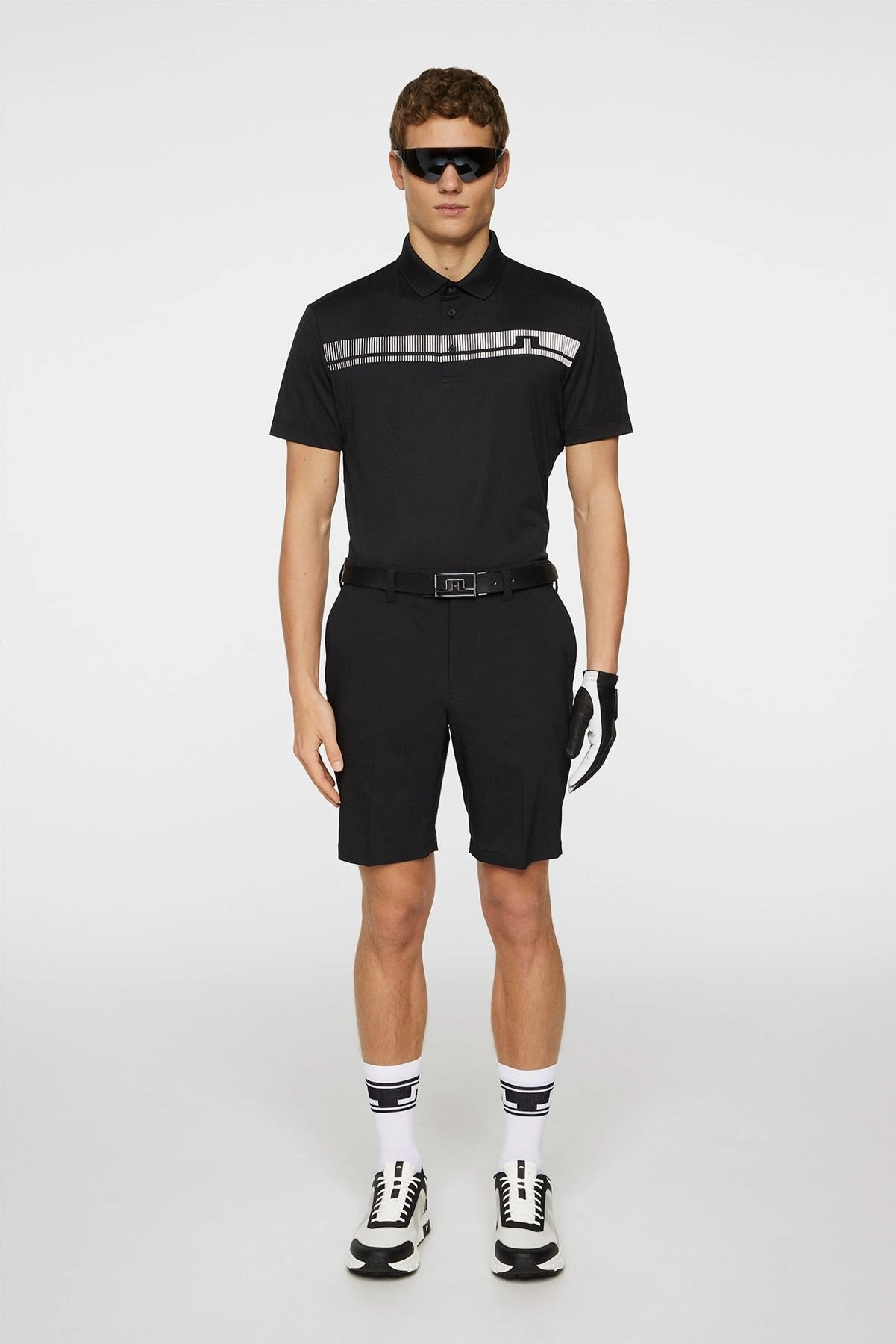 Klas Regular Fit Polo Black J.Lindeberg Golfwear for Men