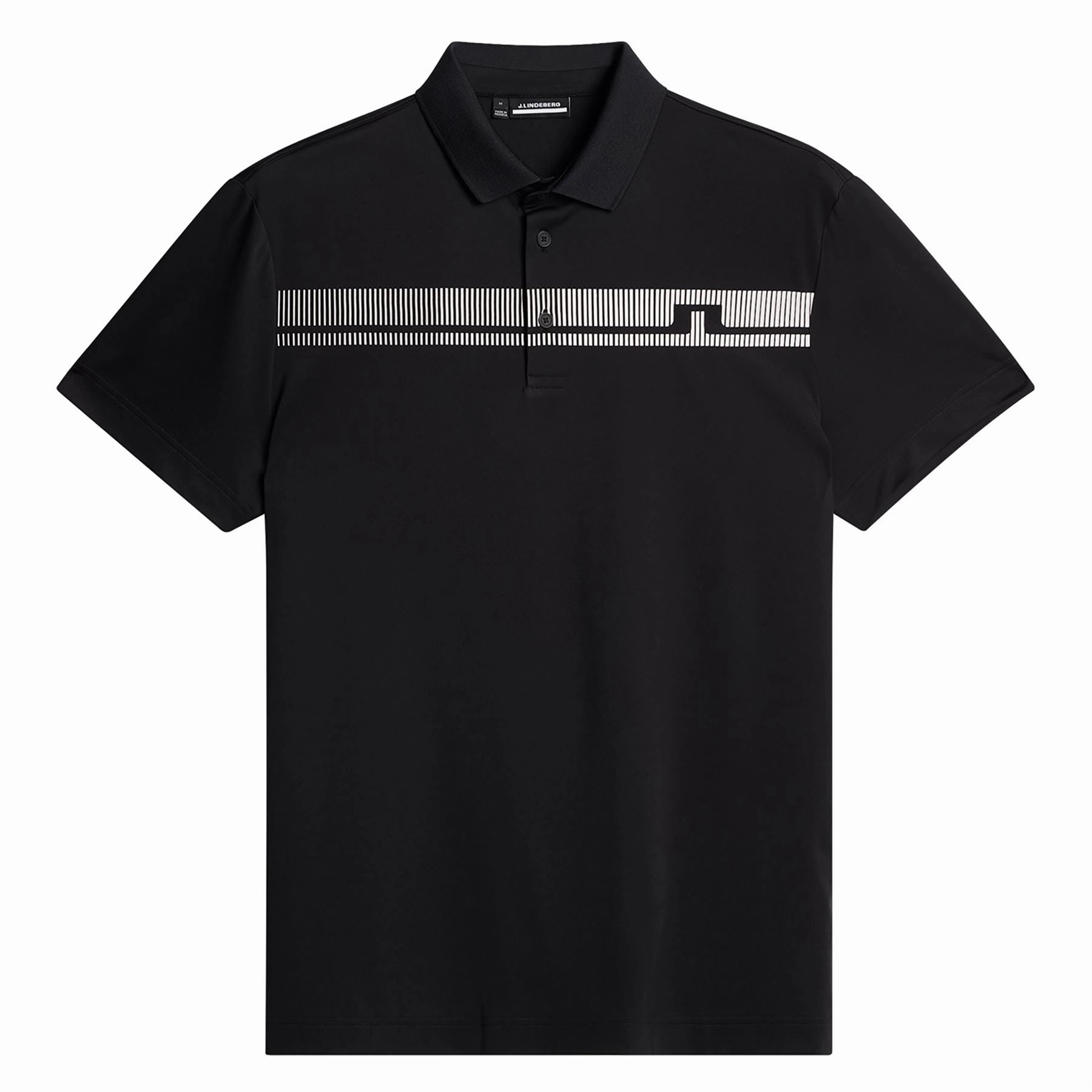 Klas Regular Fit Polo Black J.Lindeberg Golfwear for Men