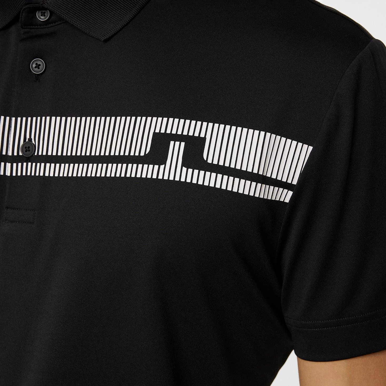 Klas Regular Fit Polo Black J.Lindeberg Golfwear for Men