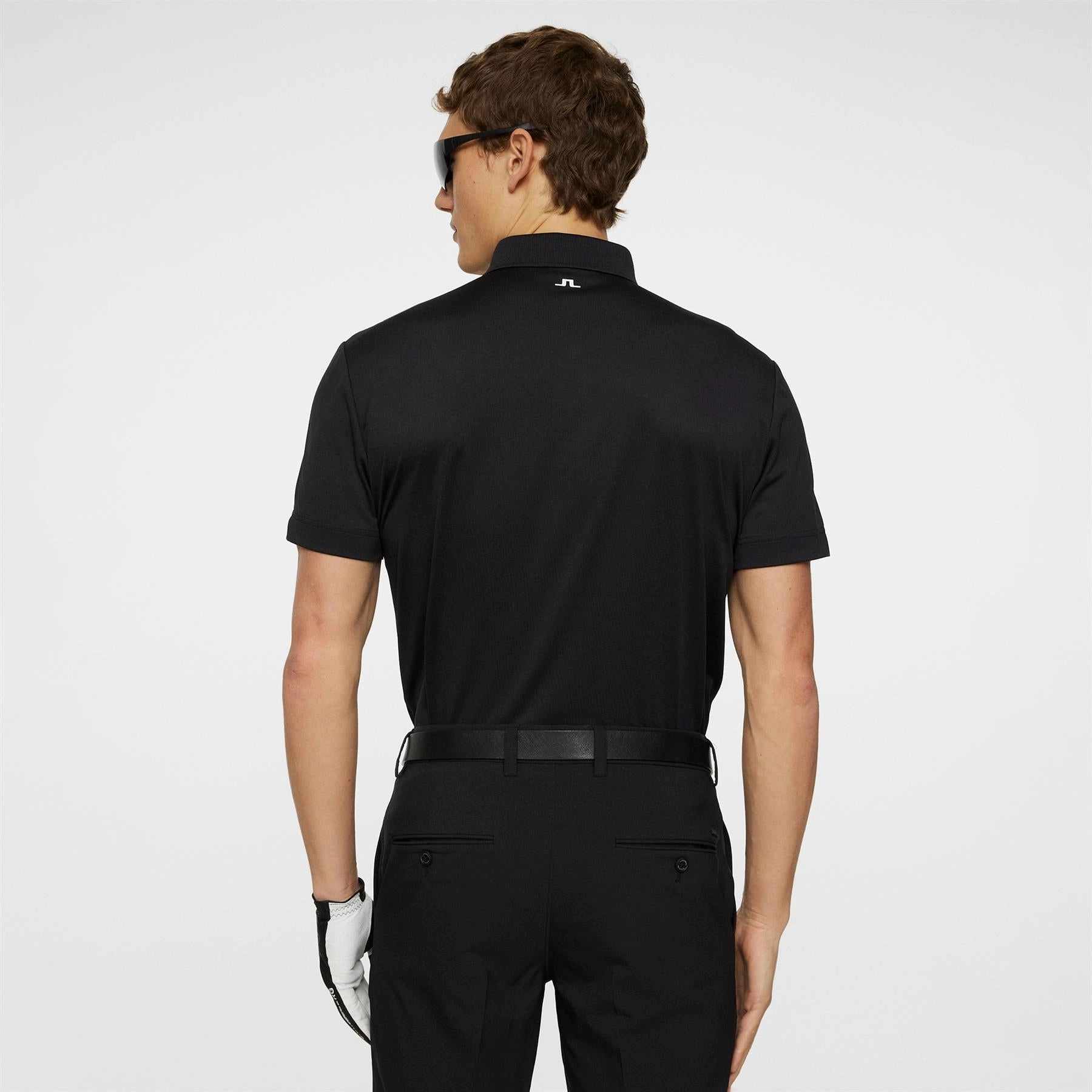Klas Regular Fit Polo Black J.Lindeberg Golfwear for Men