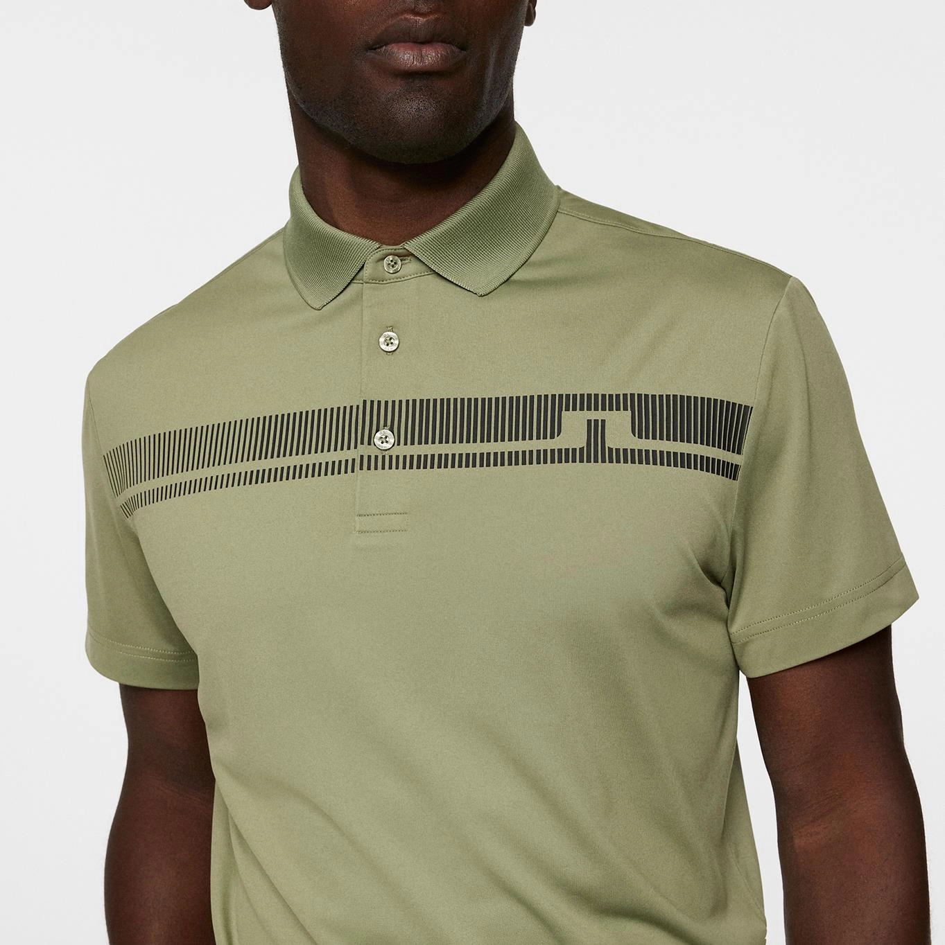 Klas Regular Fit Polo Oil Green J.Lindeberg Golfwear for Men