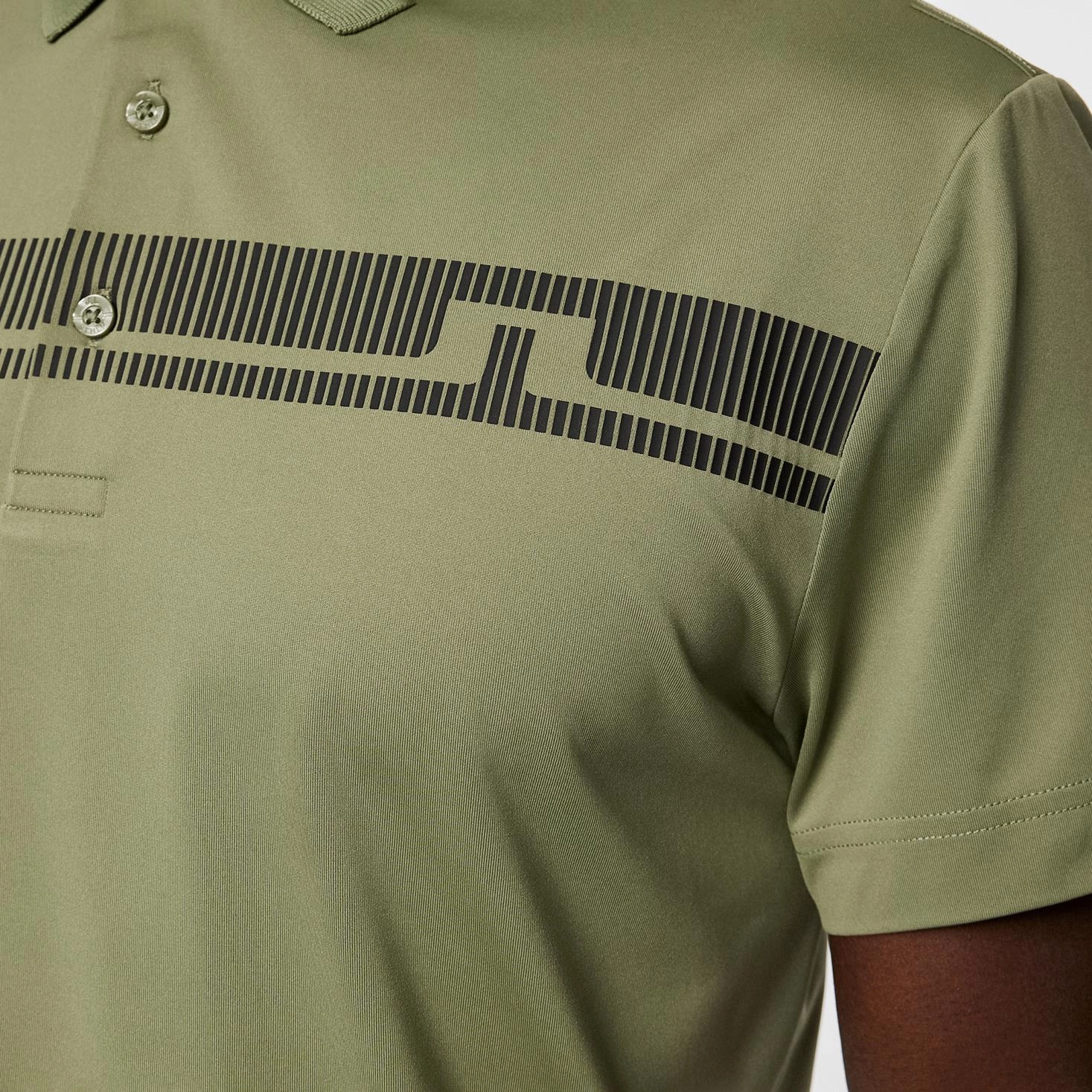 Klas Regular Fit Polo Oil Green J.Lindeberg Golfwear for Men