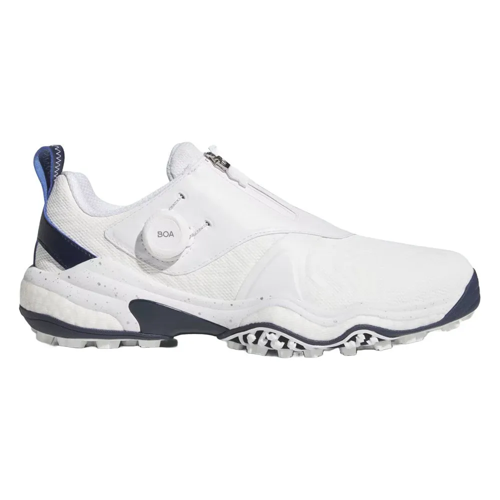 Stylish Comfort Shoes Knitted Casual Shoes Adidas CodeChaos BOA 25 Spikeless Golf Shoes Cloud White/Silver Metallic/Collegiate Navy - 25 Men Grip Motion Mesh Sneakers