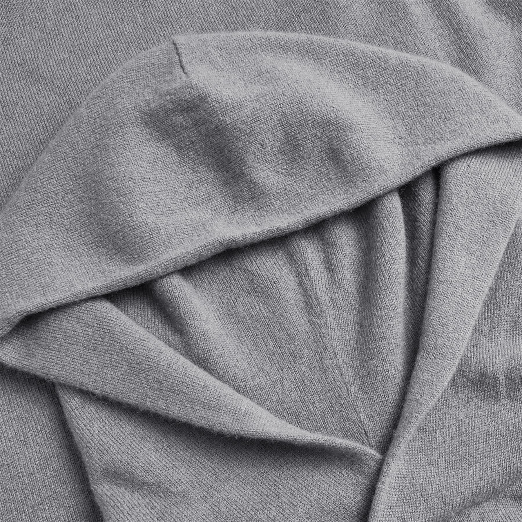Koko Cashmere Hoodie Light Grey Heather Greyson Men's Clothing