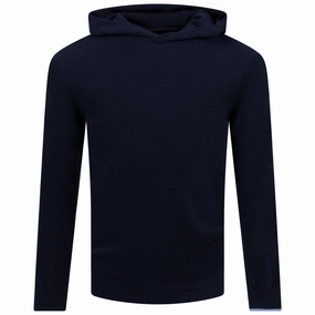 Koko Cashmere Hoodie Maltese Blue Greyson men's premium golf clothing