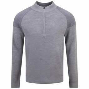 Kulm Half Zip Mid Layer Steel Grey Kjus men's performance outerwear