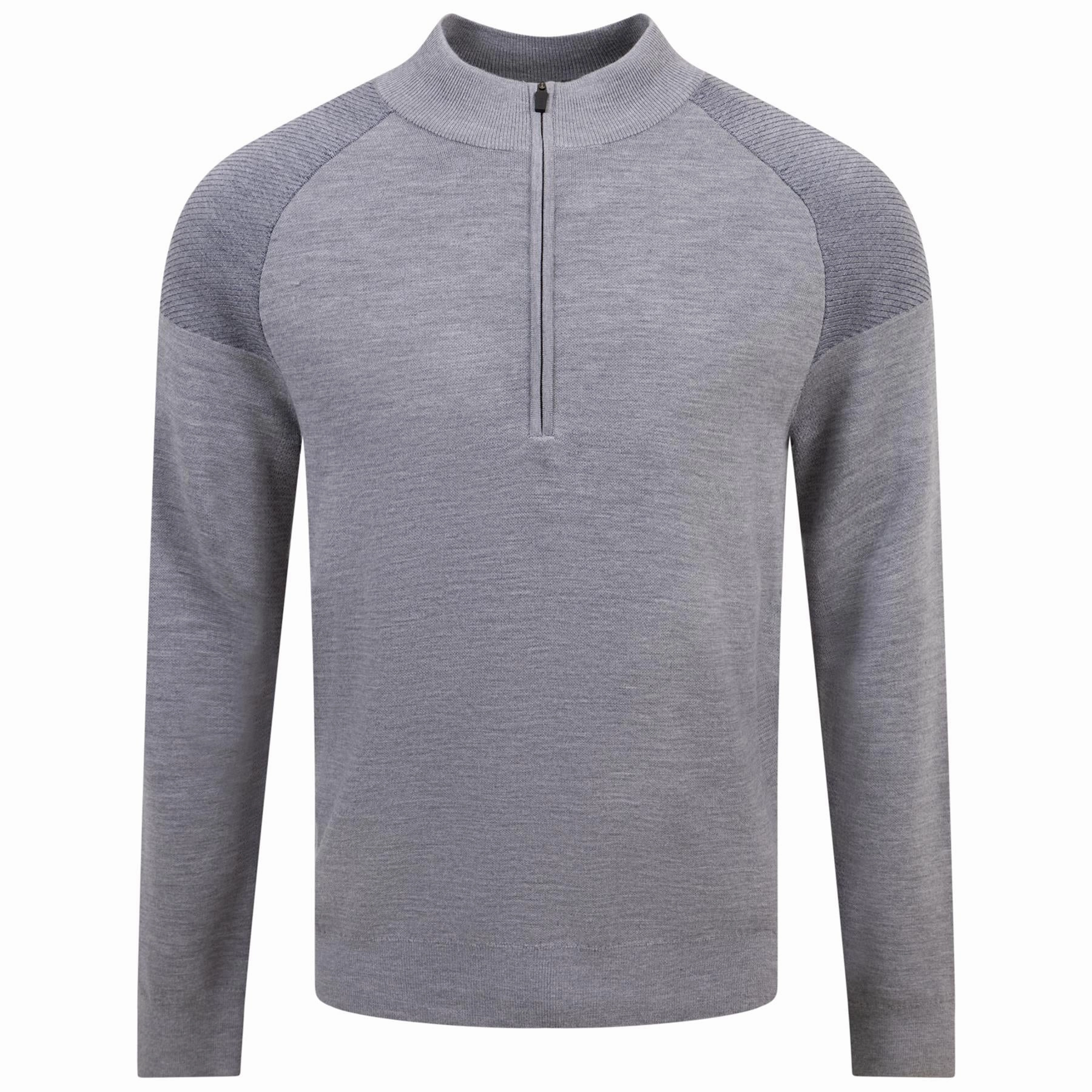 Kulm Half Zip Mid Layer Steel Grey Kjus men's performance outerwear