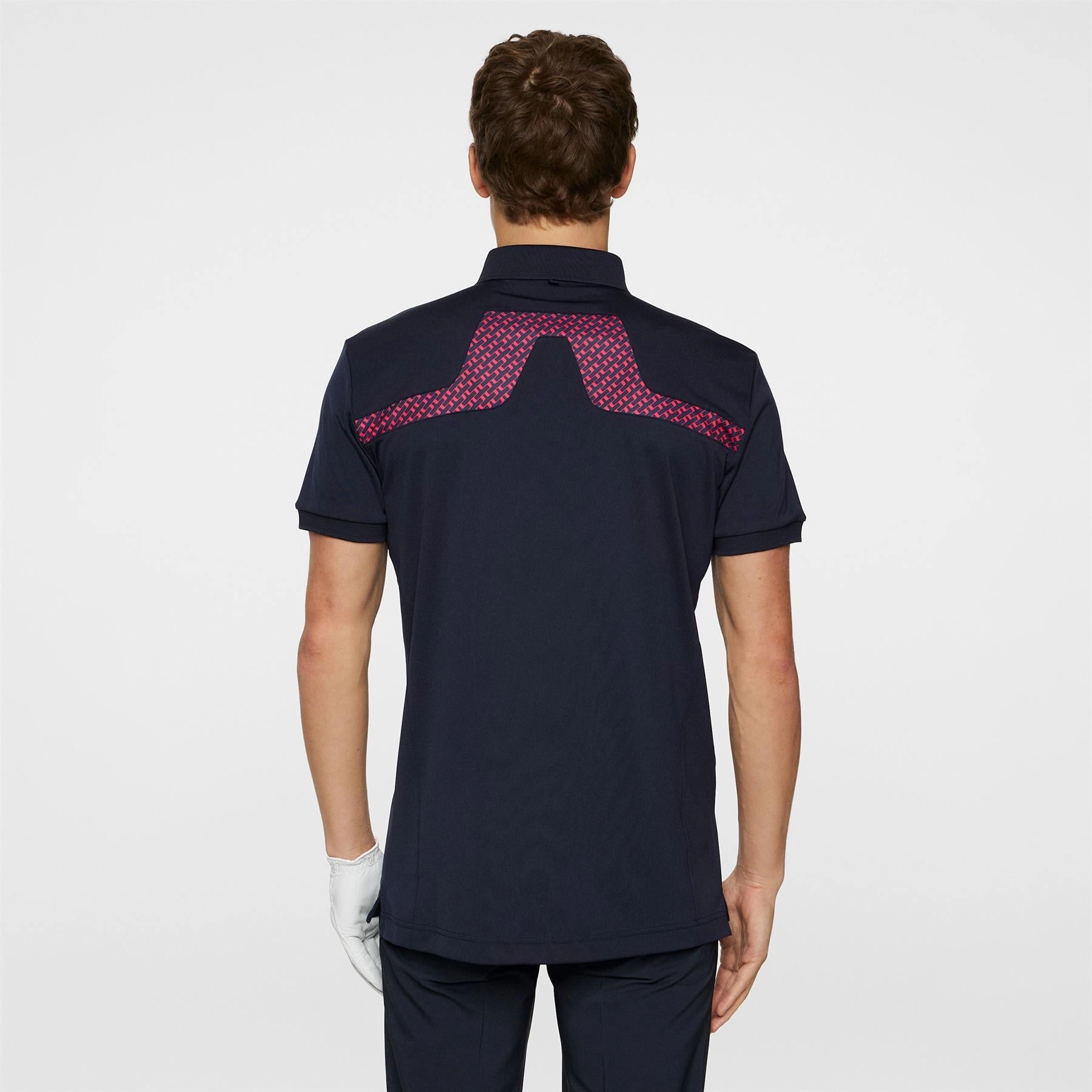 KV Print Regular Fit Polo Tour Geo Navy J.Lindeberg Golfwear for Men