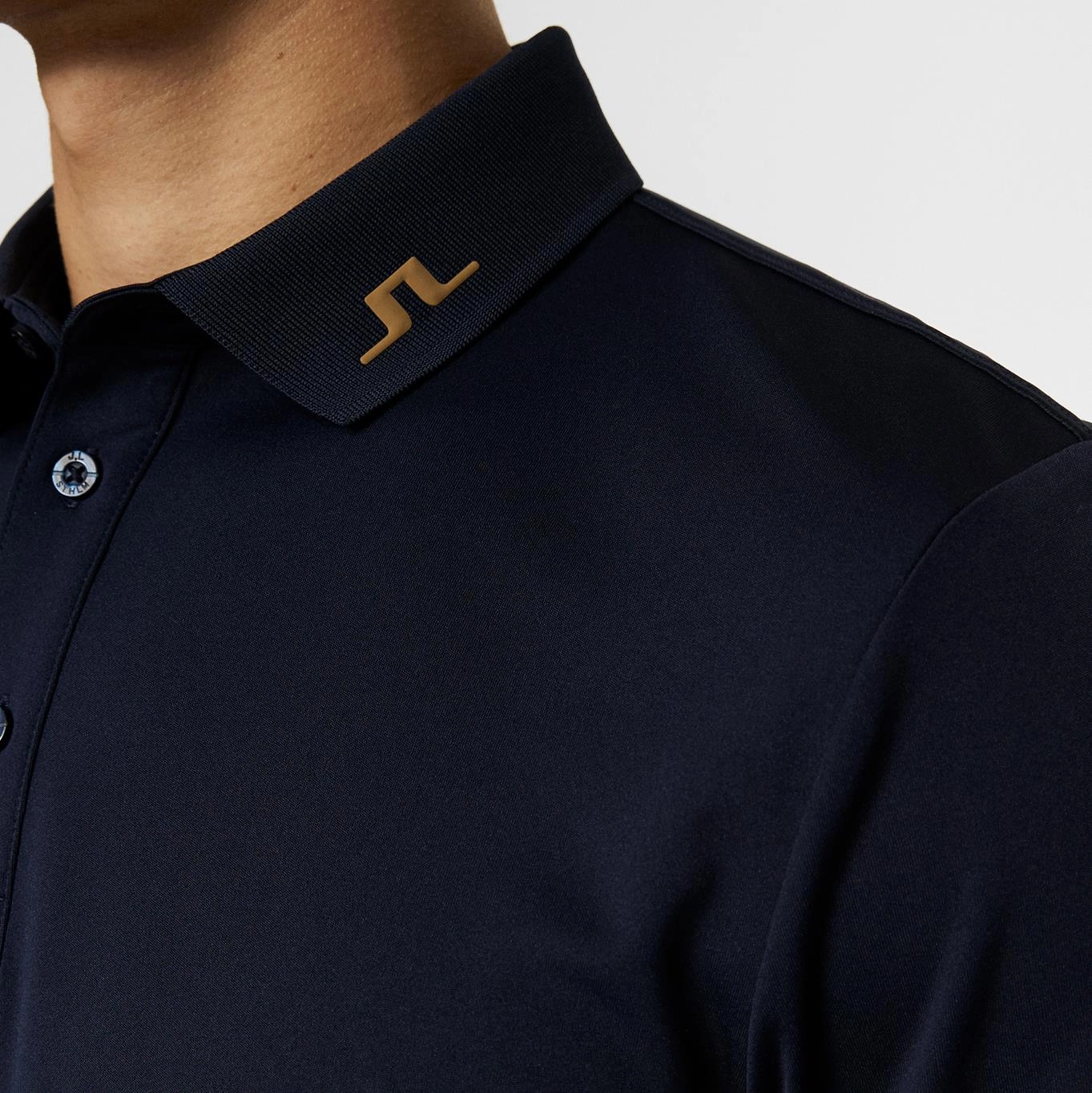 KV Print Regular Fit Polo Tour Tiger Brown J.Lindeberg Golfwear for Men