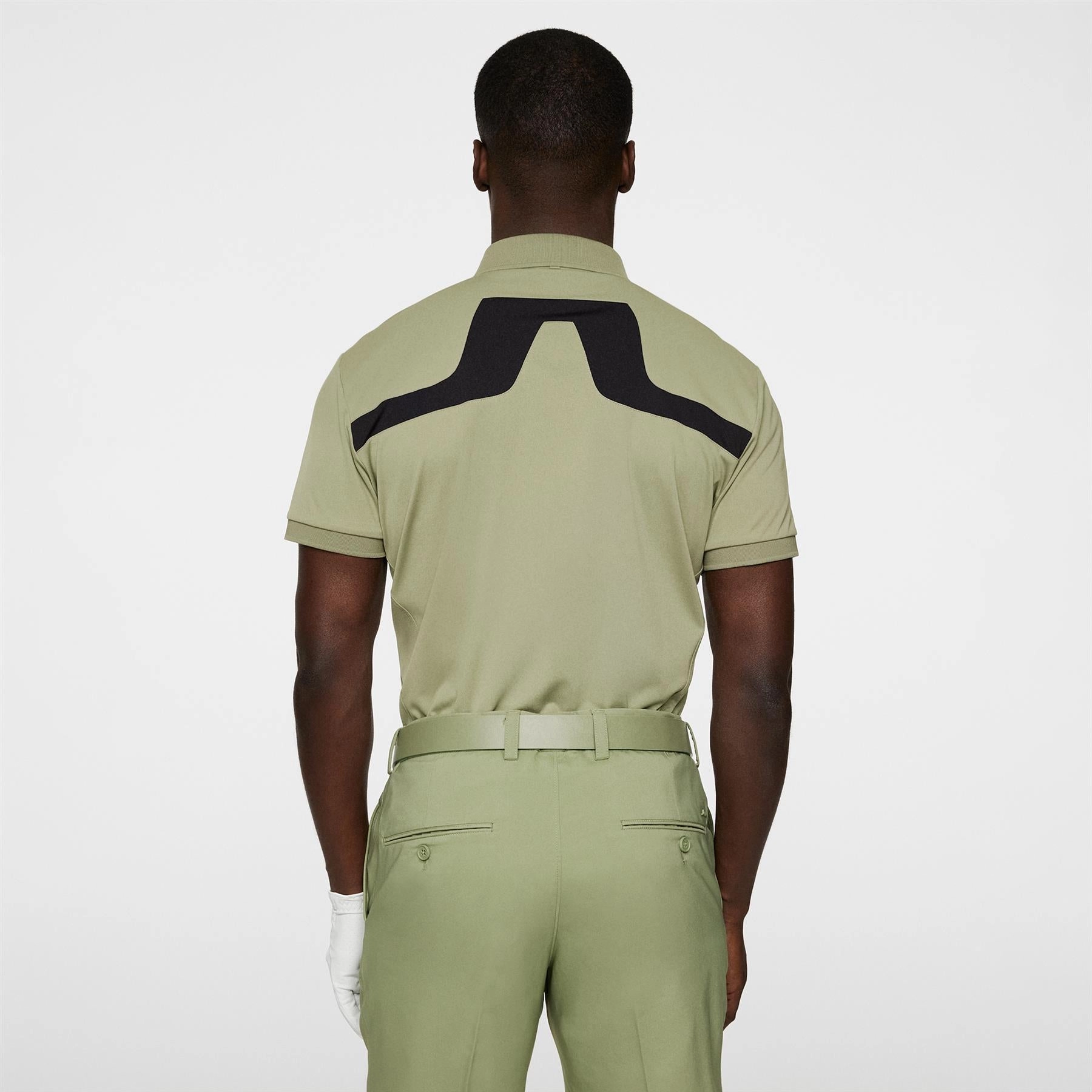 KV Regular Fit Polo Oil Green J.Lindeberg Golfwear for Men