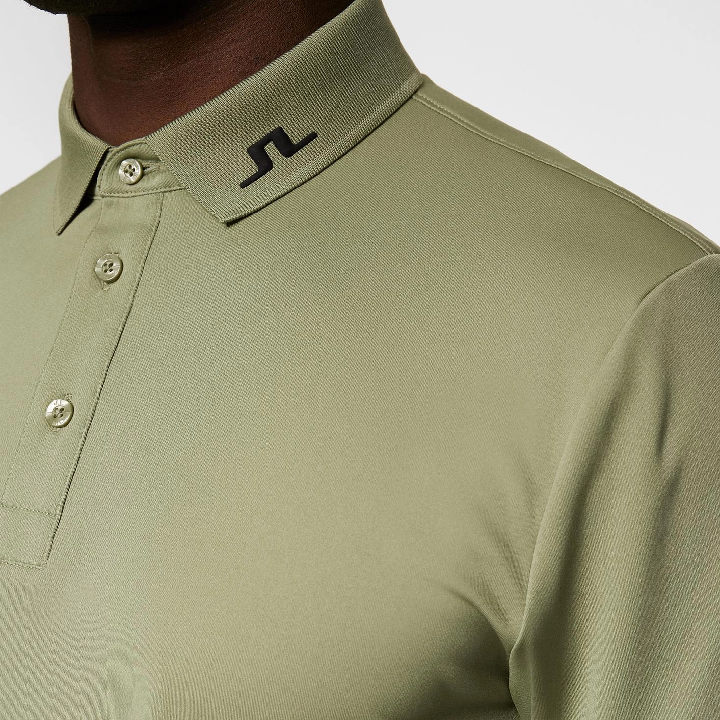 KV Regular Fit Polo Oil Green J.Lindeberg Golfwear for Men