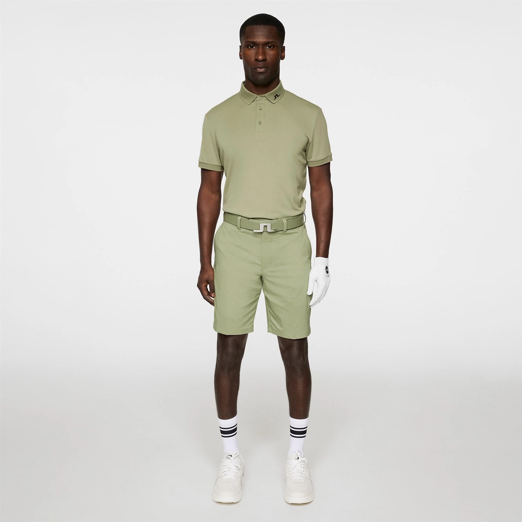 KV Regular Fit Polo Oil Green J.Lindeberg Golfwear for Men