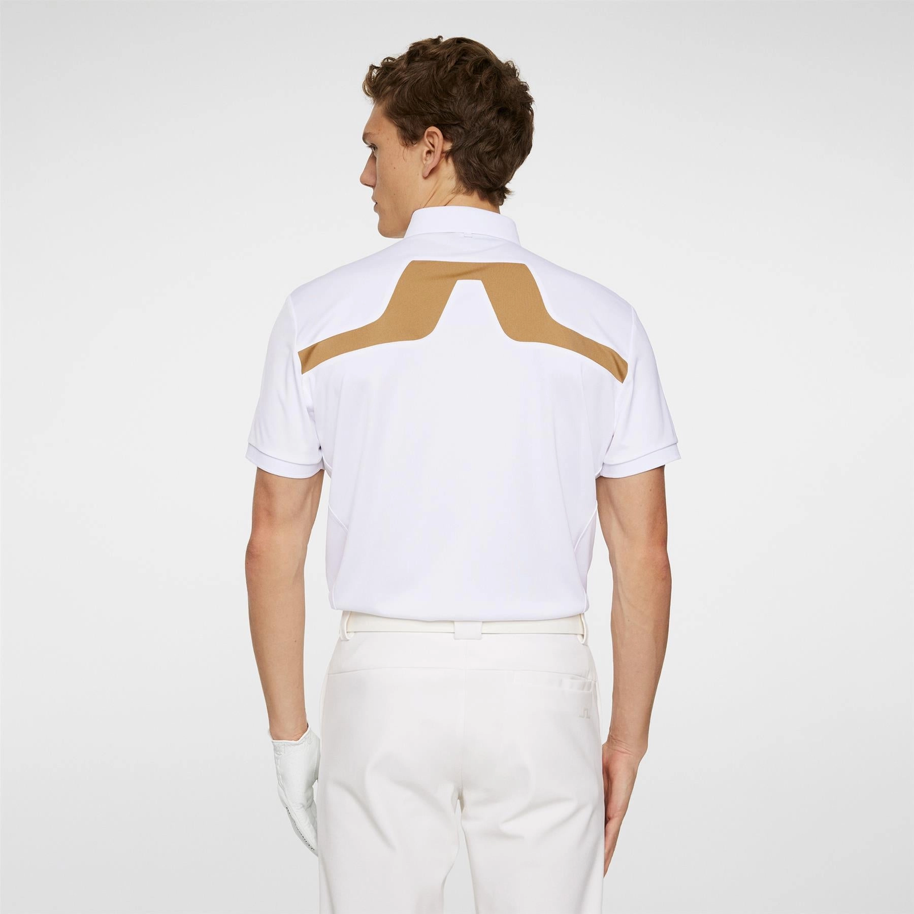 KV Regular Fit Polo White J.Lindeberg Golfwear for Men