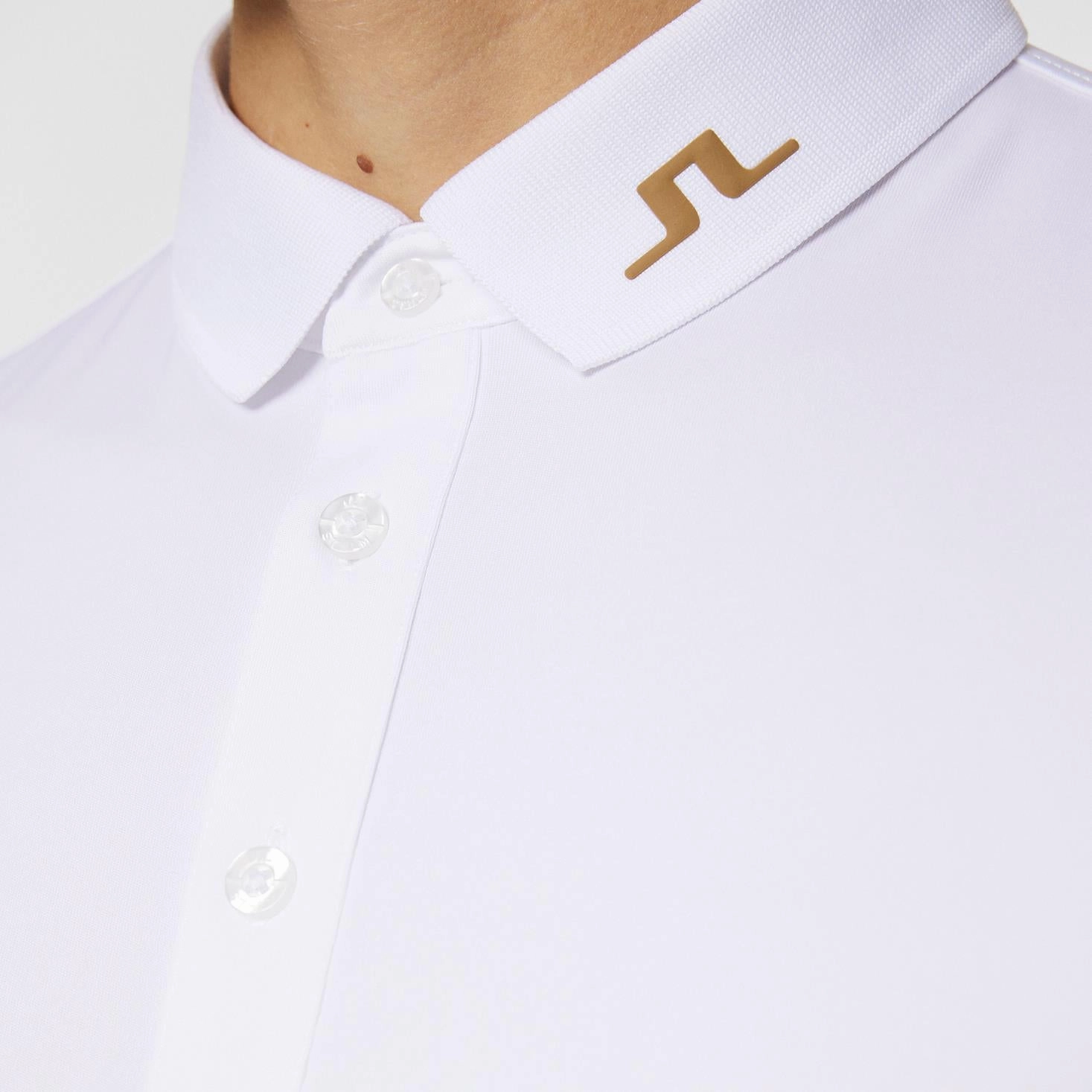 KV Regular Fit Polo White J.Lindeberg Golfwear for Men