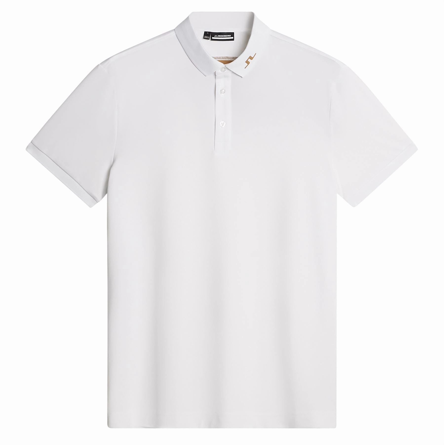 KV Regular Fit Polo White J.Lindeberg Golfwear for Men