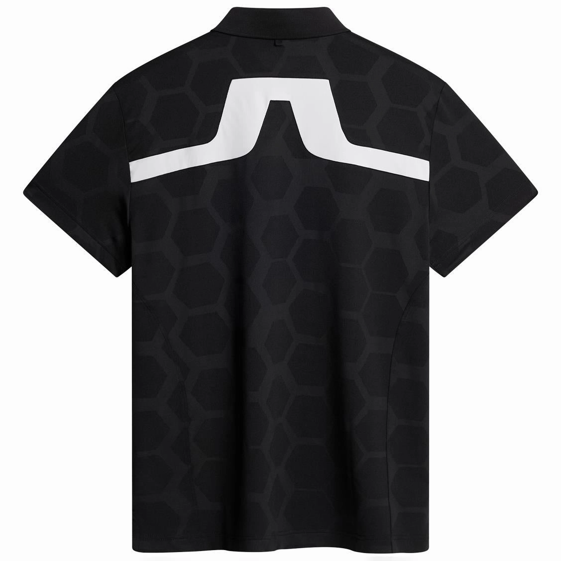 KV Tour Mesh Golf Polo Causeway Black J.Lindeberg Golfwear for Men