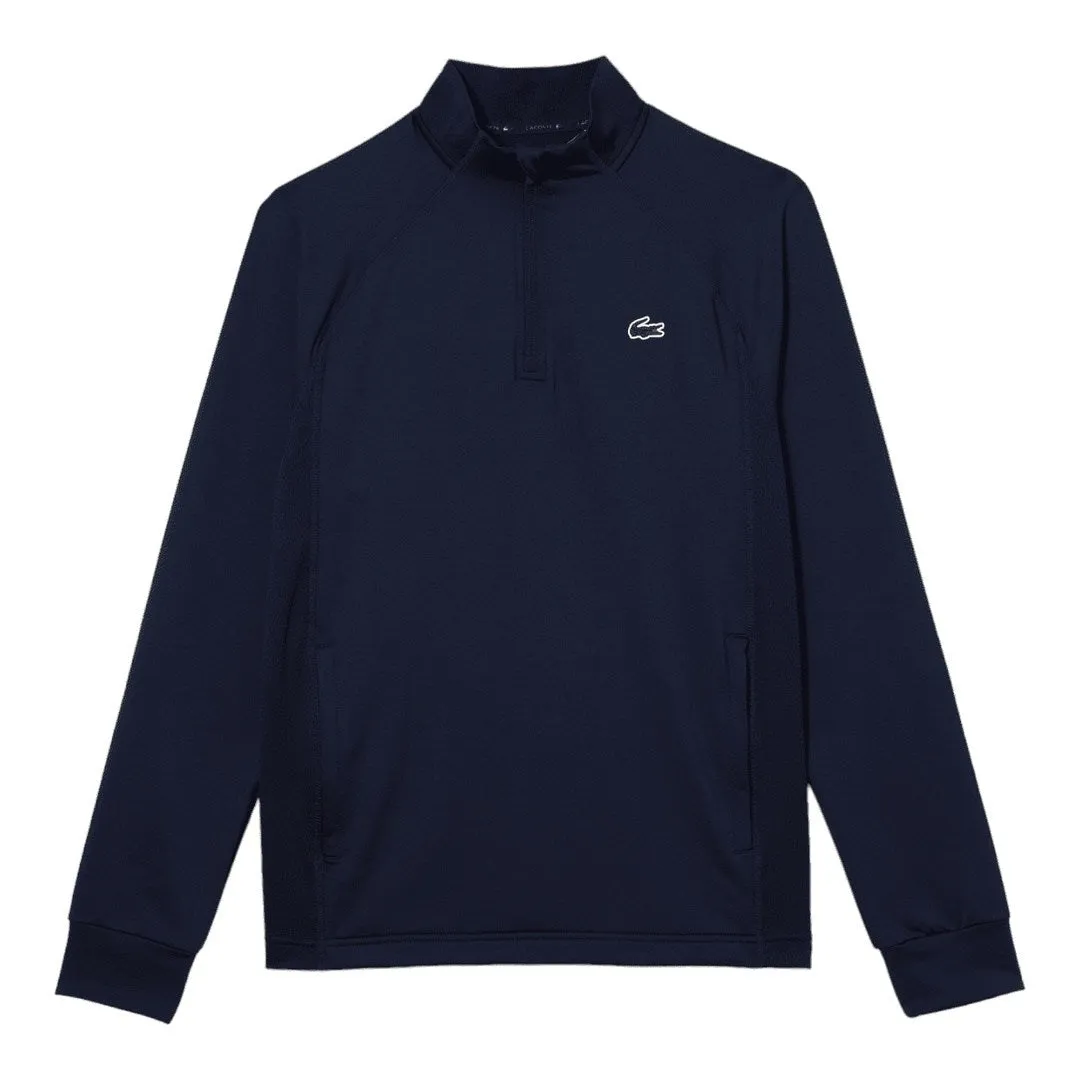 Lacoste Inset Crew Neck 1/4 Zip Golf Midlayer SH5221