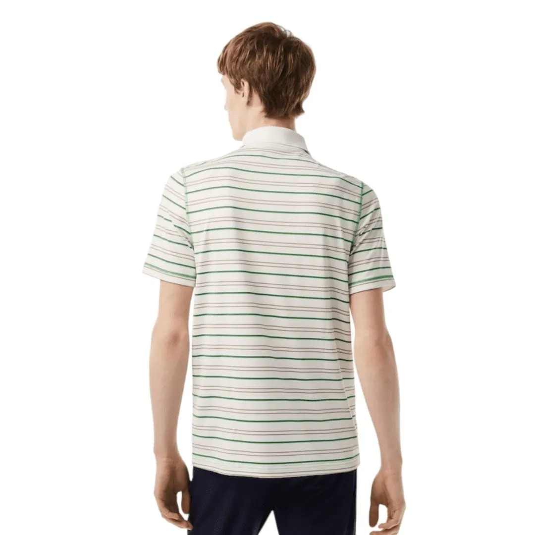 Lacoste Polyester Stripe Golf Polo Shirt DH5182