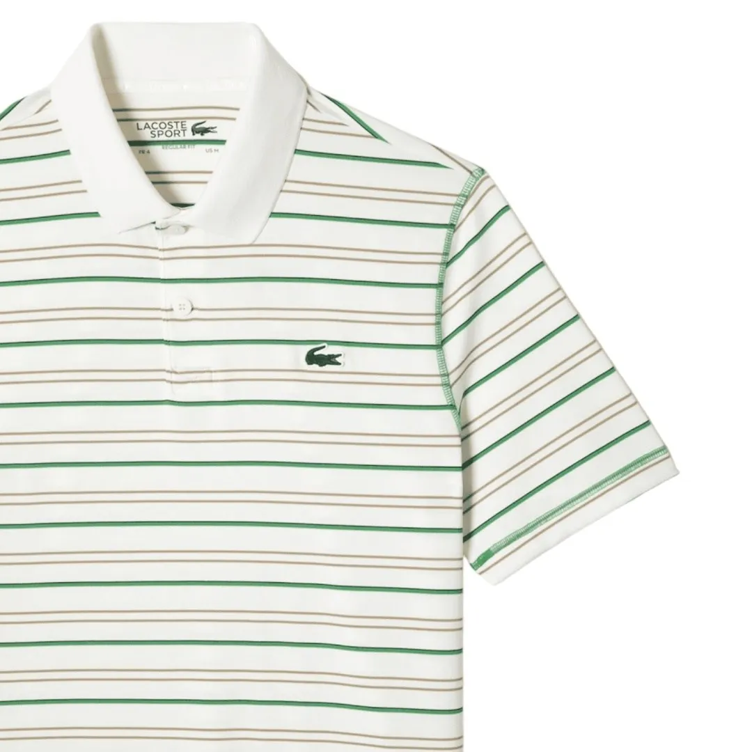 Lacoste Polyester Stripe Golf Polo Shirt DH5182