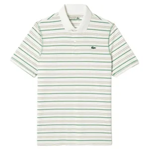 Lacoste Polyester Stripe Golf Polo Shirt DH5182