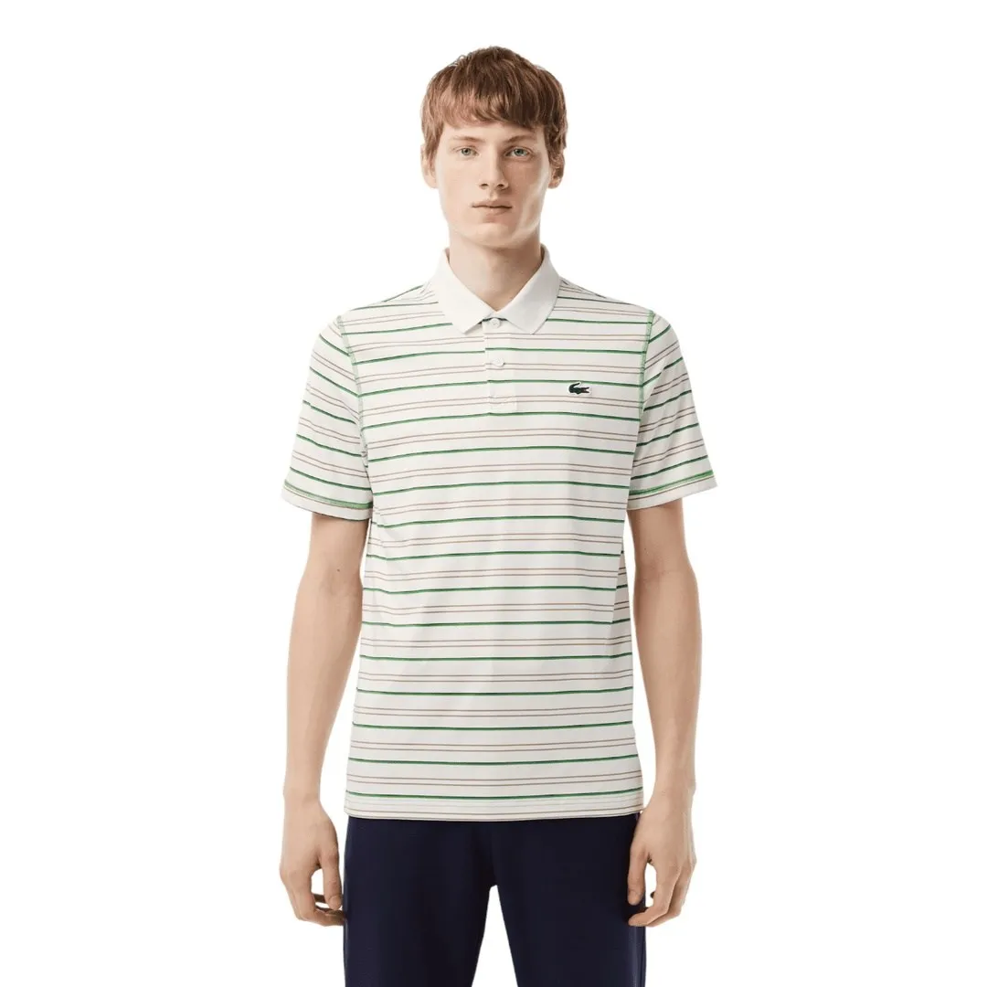 Lacoste Polyester Stripe Golf Polo Shirt DH5182