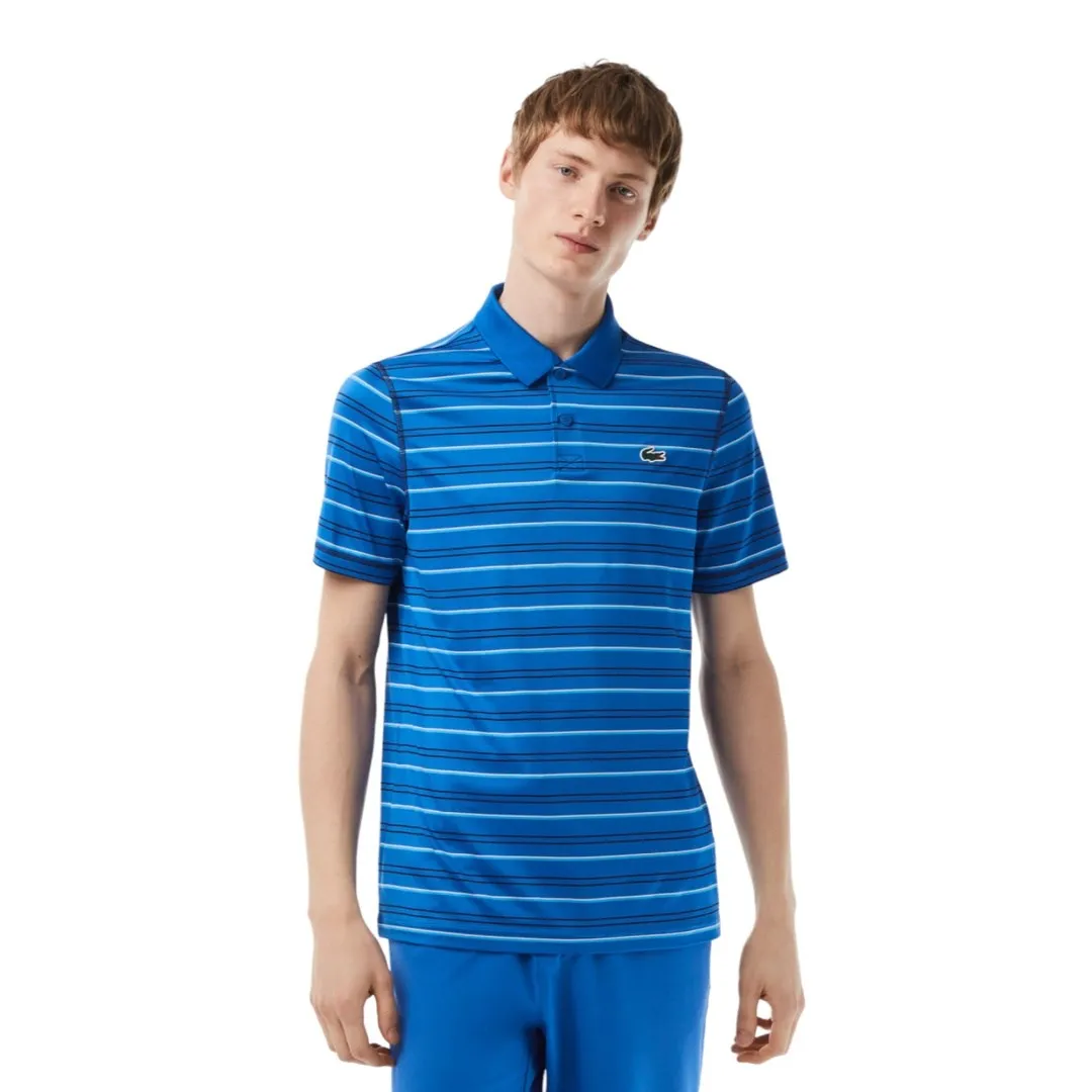 Lacoste Polyester Stripe Golf Polo Shirt DH5182