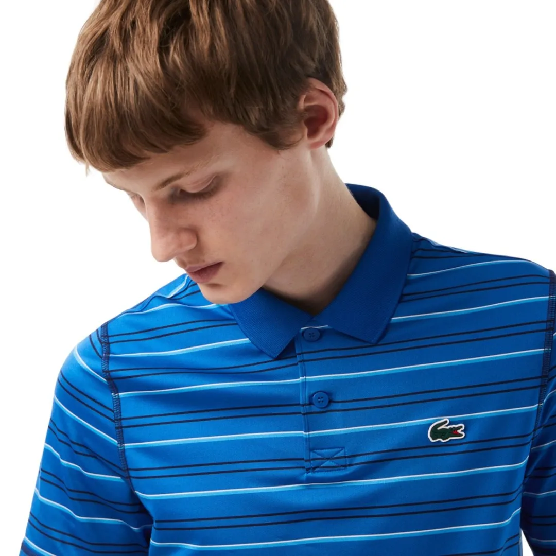 Lacoste Polyester Stripe Golf Polo Shirt DH5182