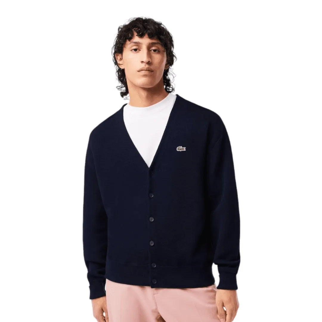 Lacoste V-neck Organic Cotton Cardigan AH6886