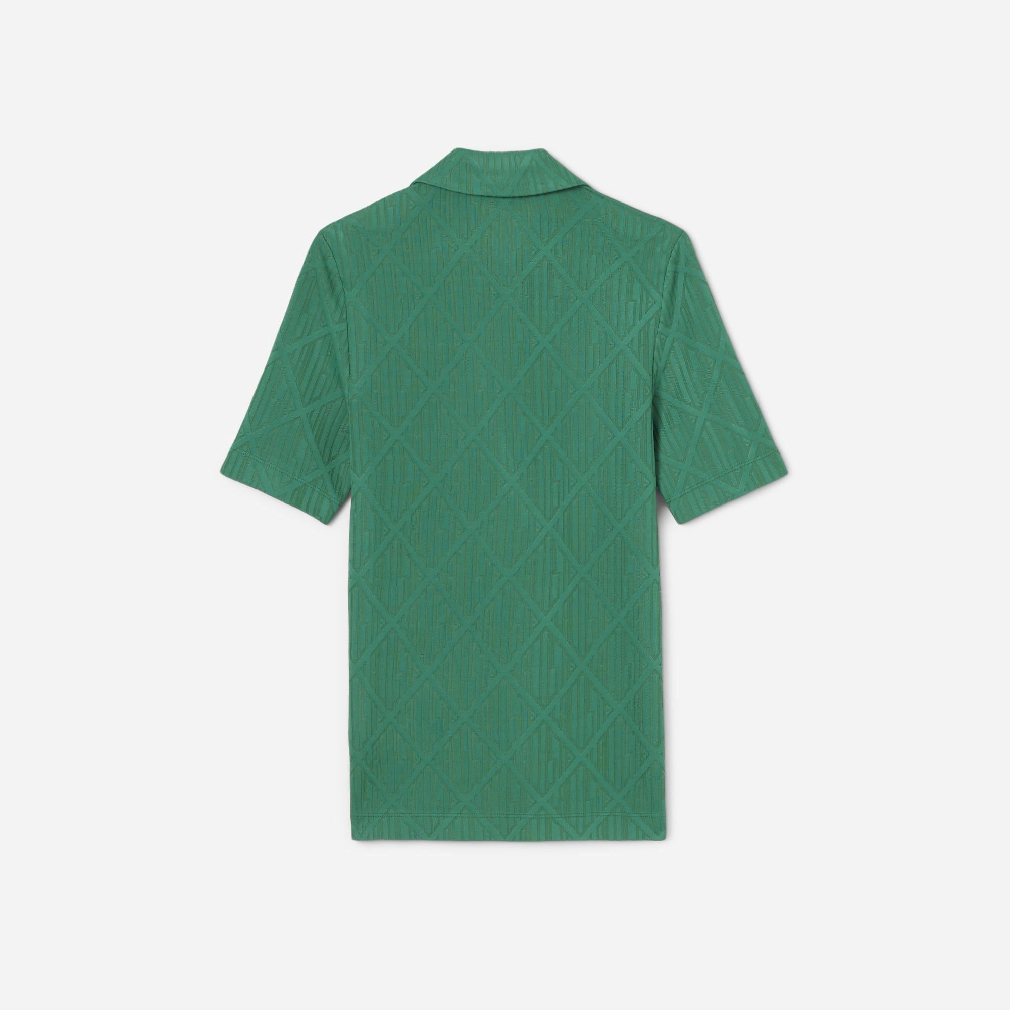 Lacoste Women's Short Sleeved Ribbed Collar Shirt
