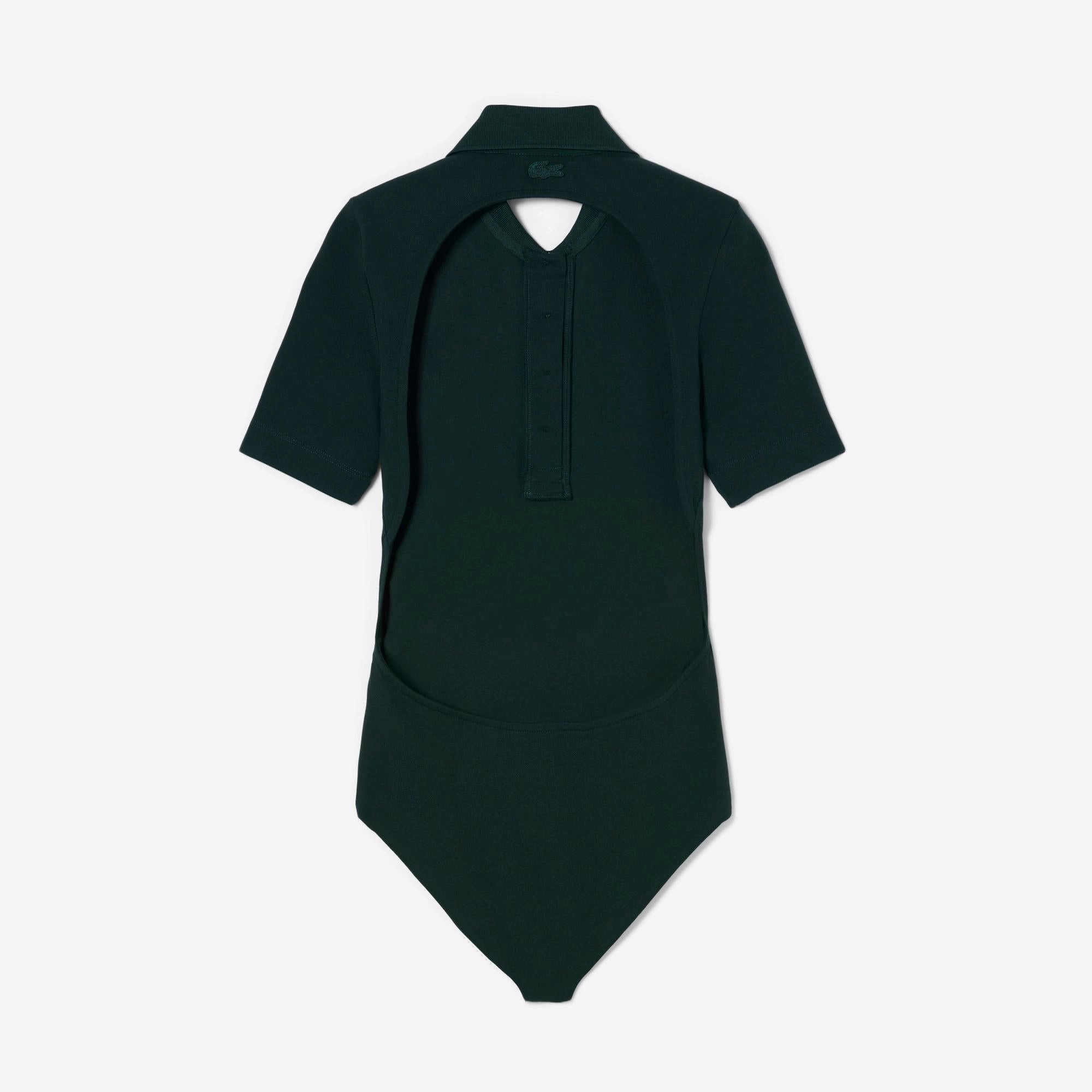 Lacoste Women's Short Sleeved Ribbed Collar Shirt