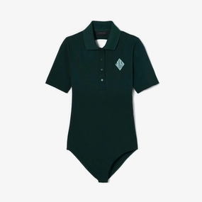 Lacoste Women's Short Sleeved Ribbed Collar Shirt