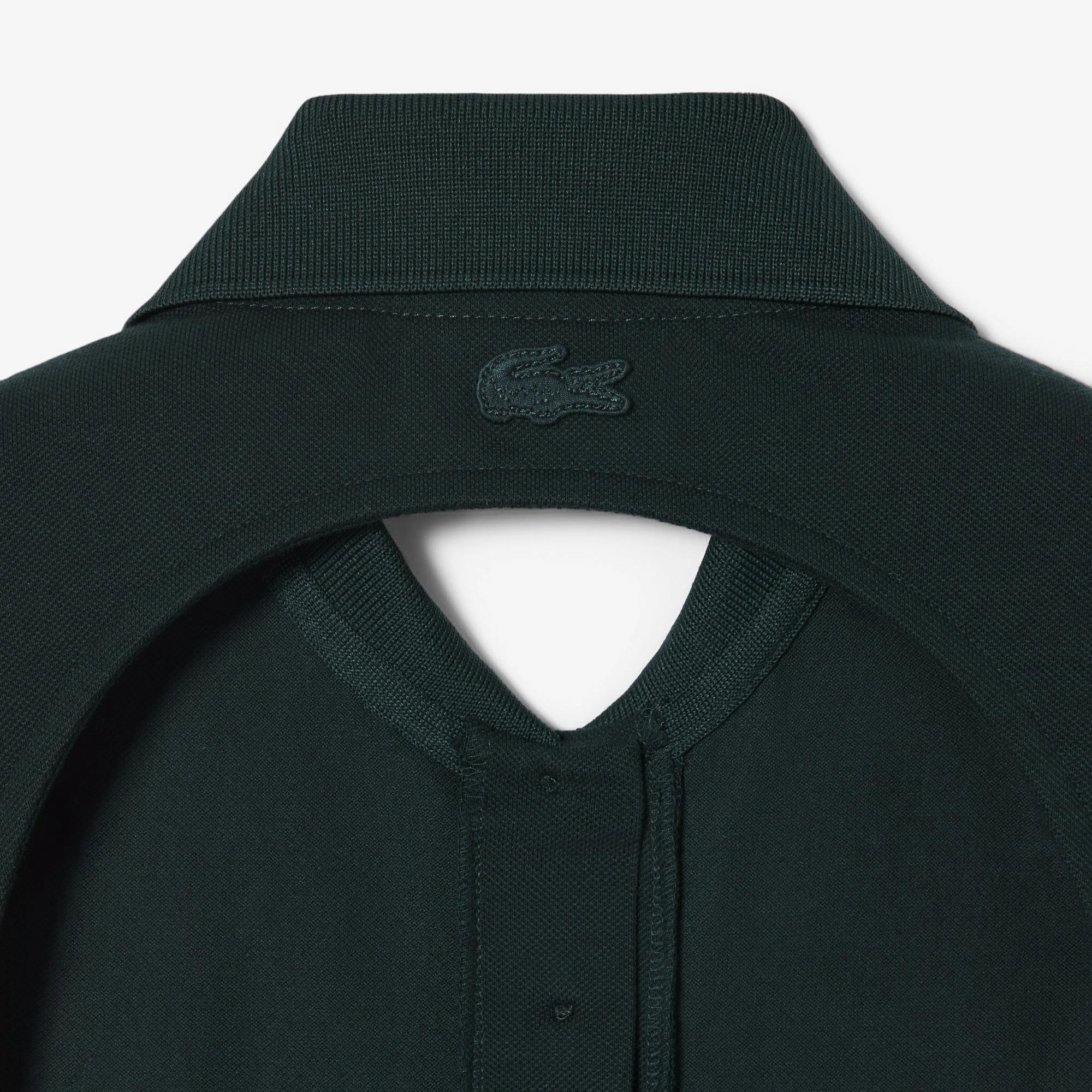 Lacoste Women's Short Sleeved Ribbed Collar Shirt