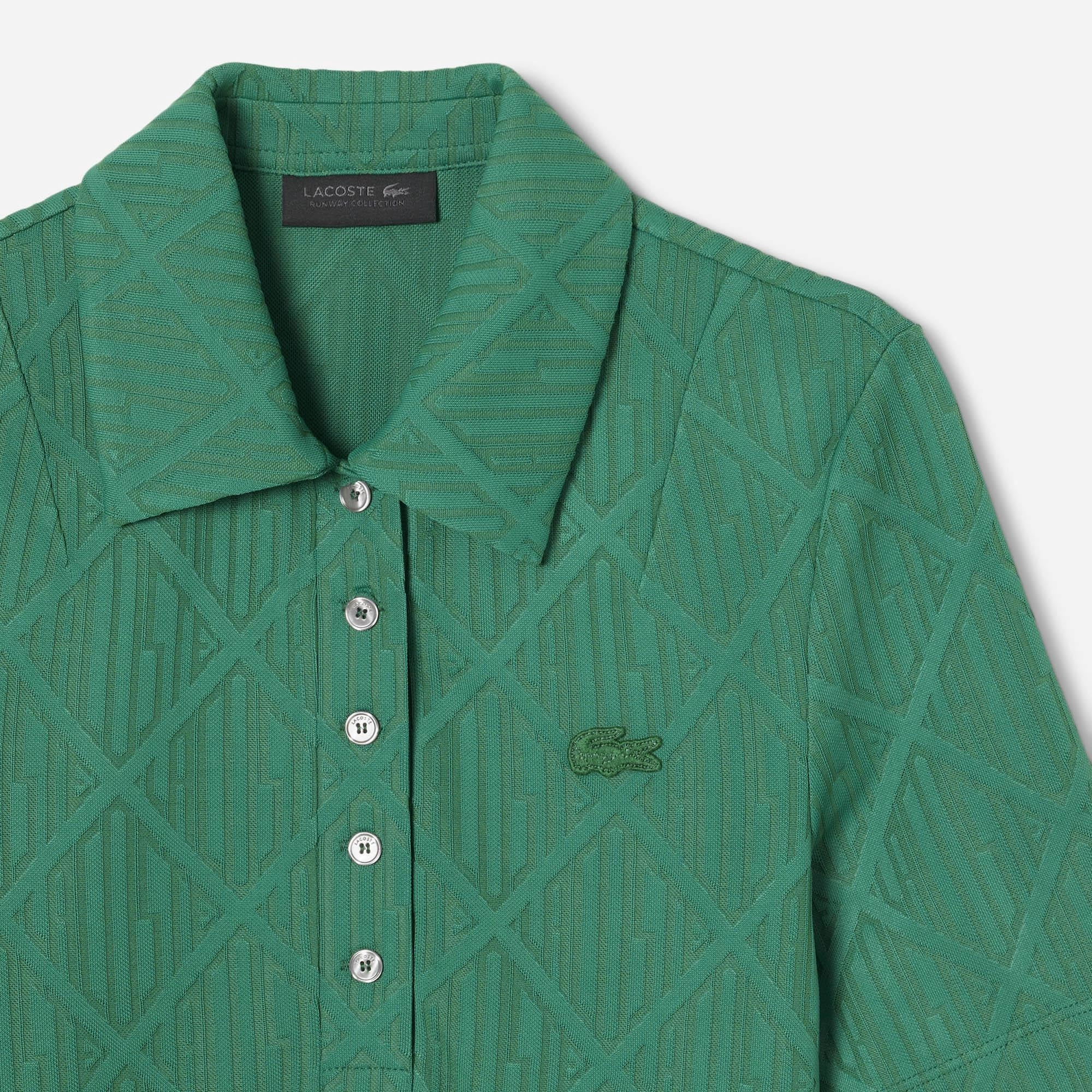 Lacoste Women's Short Sleeved Ribbed Collar Shirt