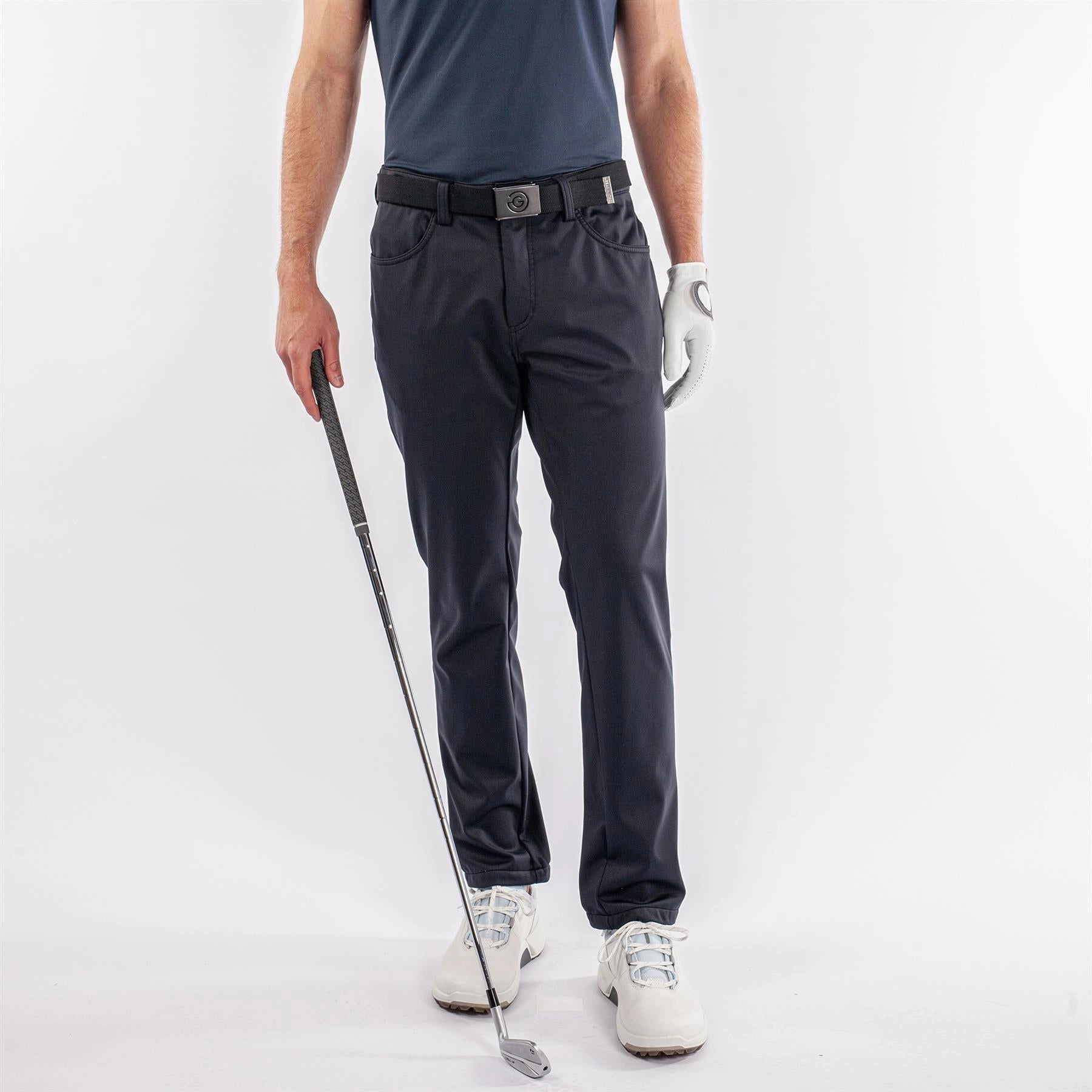 Lane Interface-1 Stretch Trousers Navy Galvin Green men's golf outerwear