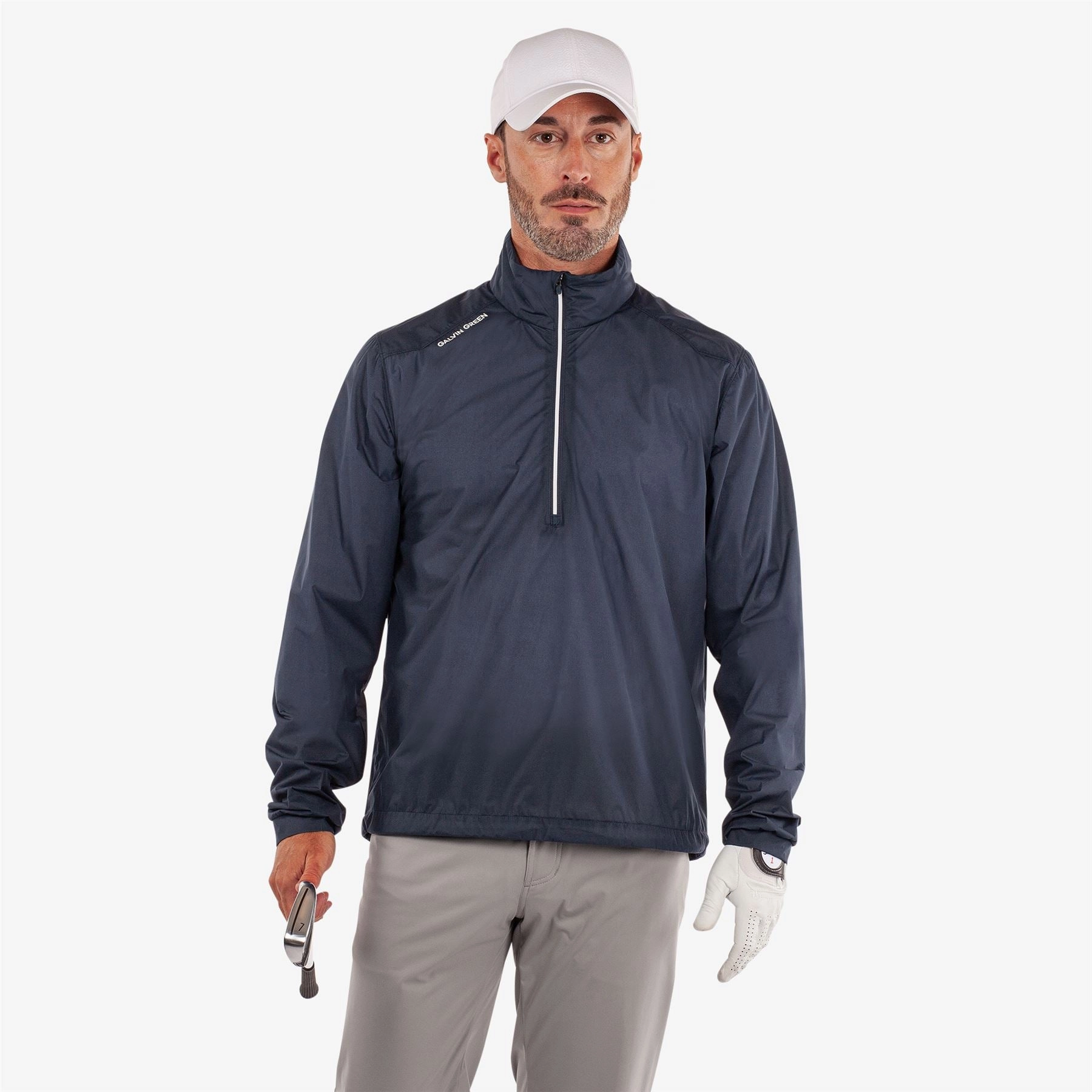 Larry INTERFACE-1 Jacket Navy Galvin Green men's golf outerwear