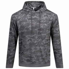 Lava Wash Camo Printed Hoodie Gale Grey Peter Millar clothing for men