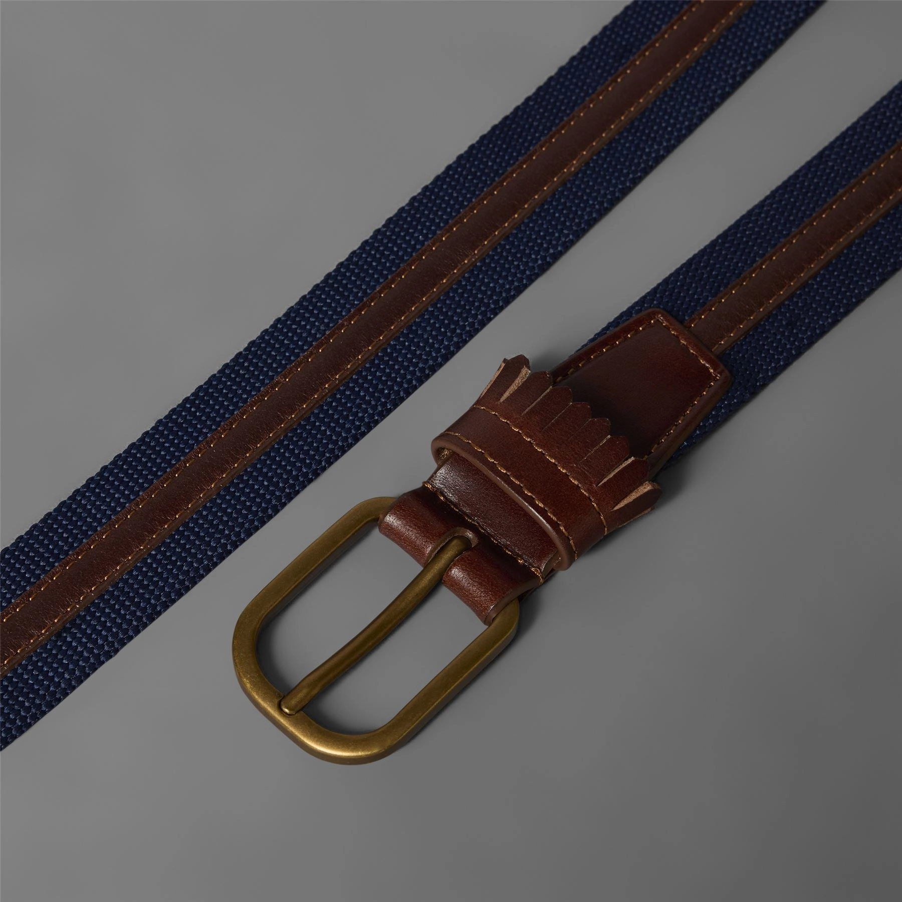 Leather Golf Belt Night Indigo Adidas Men's Apparel