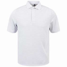 Lee Stripe Stretch Polo Alloy/White Kjus men's performance outerwear