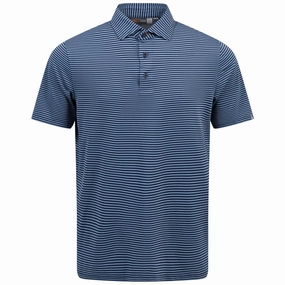 Lee Stripe Stretch Polo Neptune/Blue Kjus men's performance outerwear