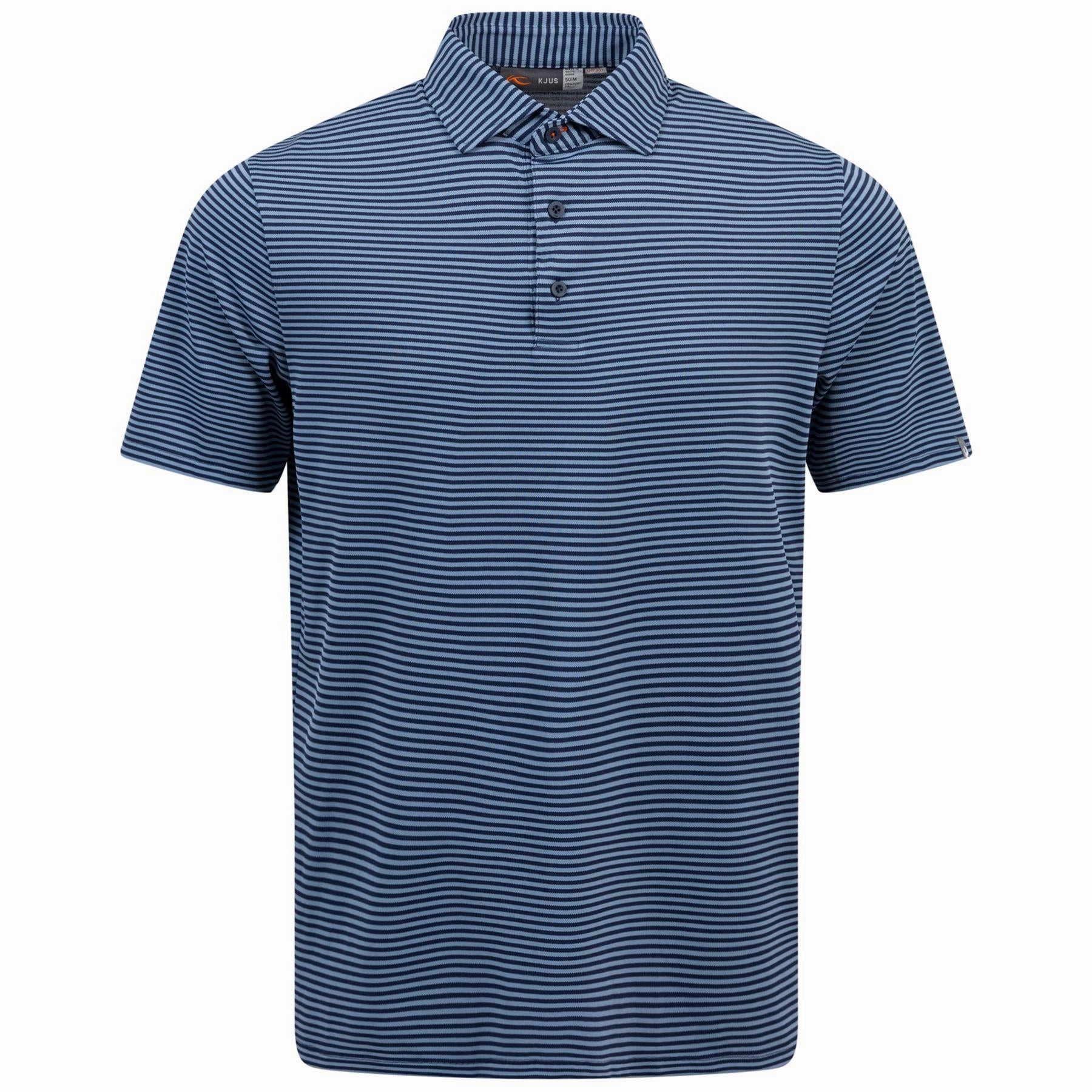 Lee Stripe Stretch Polo Neptune/Blue Kjus men's performance outerwear