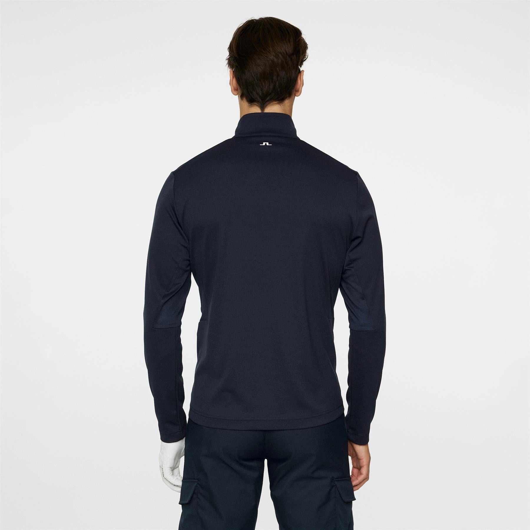Leon Quarter Zip Mid Layer JL Navy J.Lindeberg Golfwear for Men