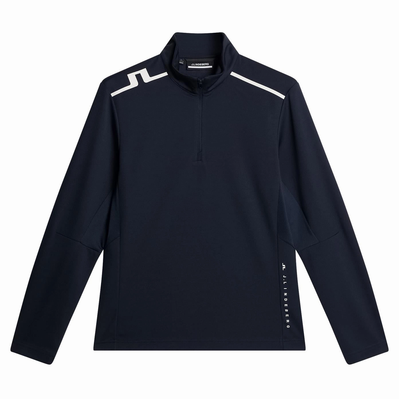 Leon Quarter Zip Mid Layer JL Navy J.Lindeberg Golfwear for Men