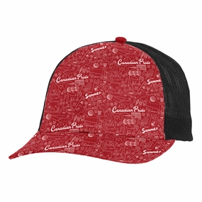 Levelwear Canadian Pride Snapback Hat Levelwear men's golf apparel