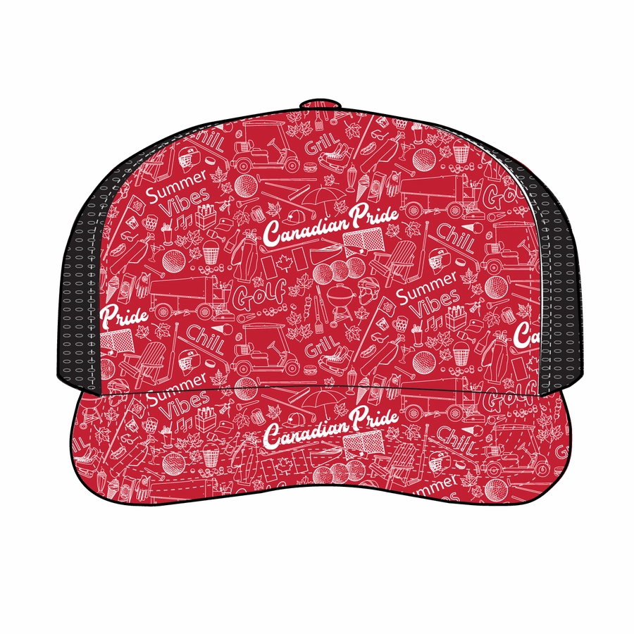 Levelwear Canadian Pride Snapback Hat Levelwear Golf Apparel for Men