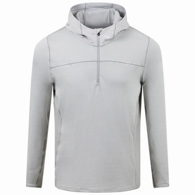 Liam Hooded Half Zip Mid Layer Alloy Kjus men's performance outerwear