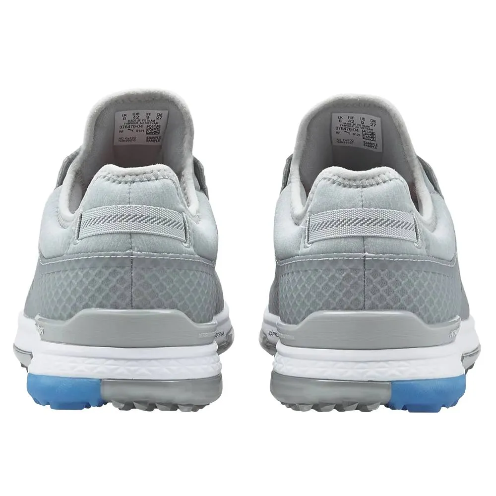 Running Sneakers, Easy On Shoes PUMA PROADAPT Alphacat Spikeless Golf Shoes High Rise/Silver/Ibiza Blue - 23 Men