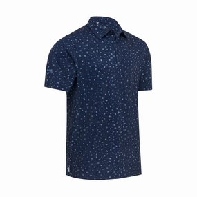 men's base layer, women's blouse with collar, windbreaker jacket Light Layer Callaway Zodiac Novel Print Golf Polo Shirt CGKFC054 Casual Outfit