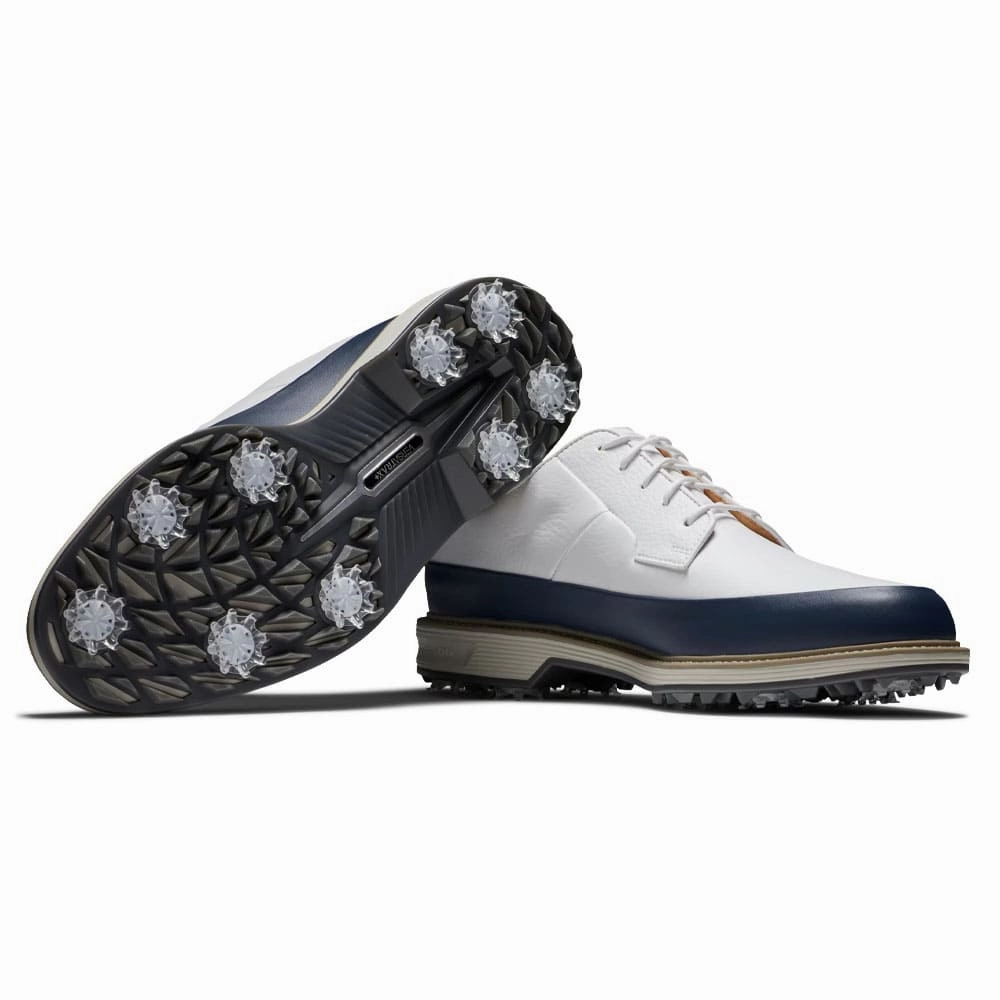 Premium Walking Shoes, Lifestyle Sneakers FootJoy Premiere Series - Field LX Golf Shoes White/Navy - 24 Men